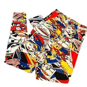 Cartoon Comic Retro Wonder Woman Super hero Leggings size XS